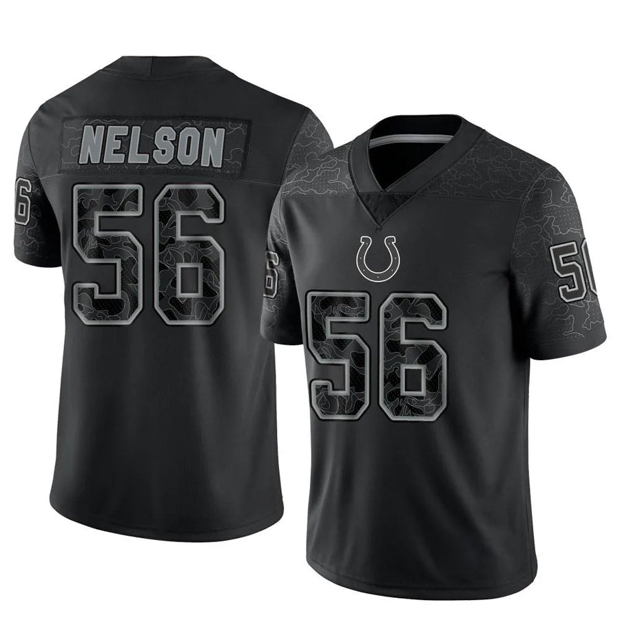 Kooe IN.Colts #56 Quenton Nelson Player RFLCTV Limited Black Stitched Jerseys