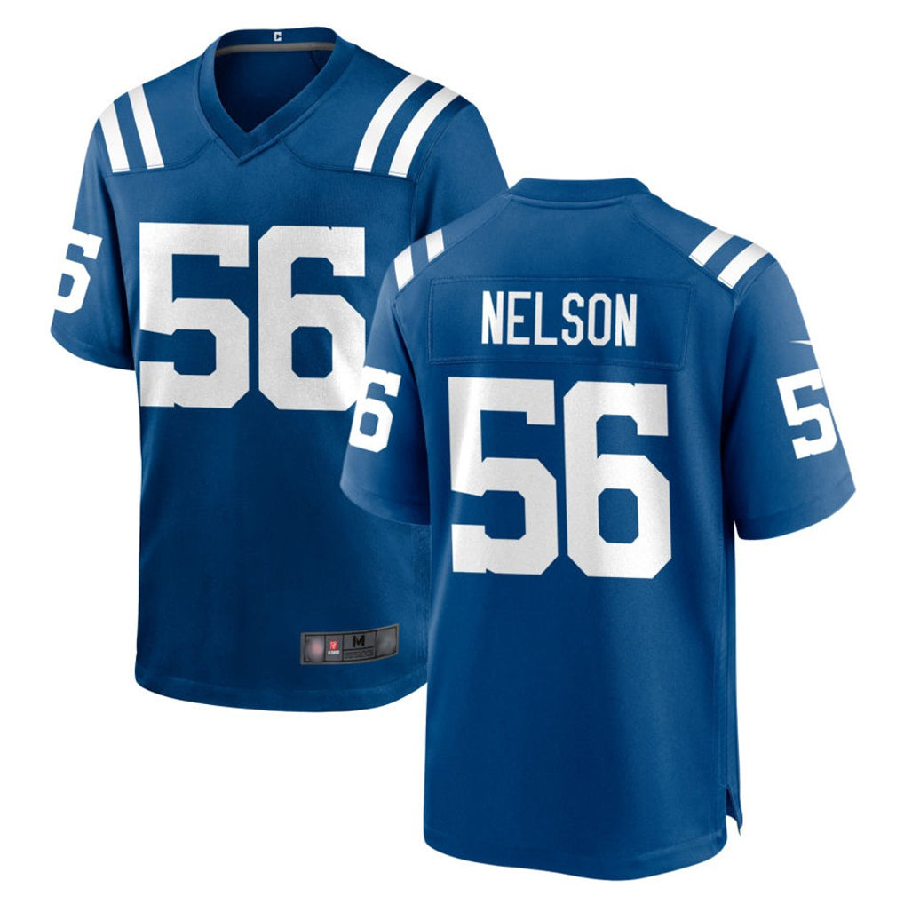 Kooe IN.Colts #56 Quenton Nelson Player Royal Home Game Stitched Jerseys