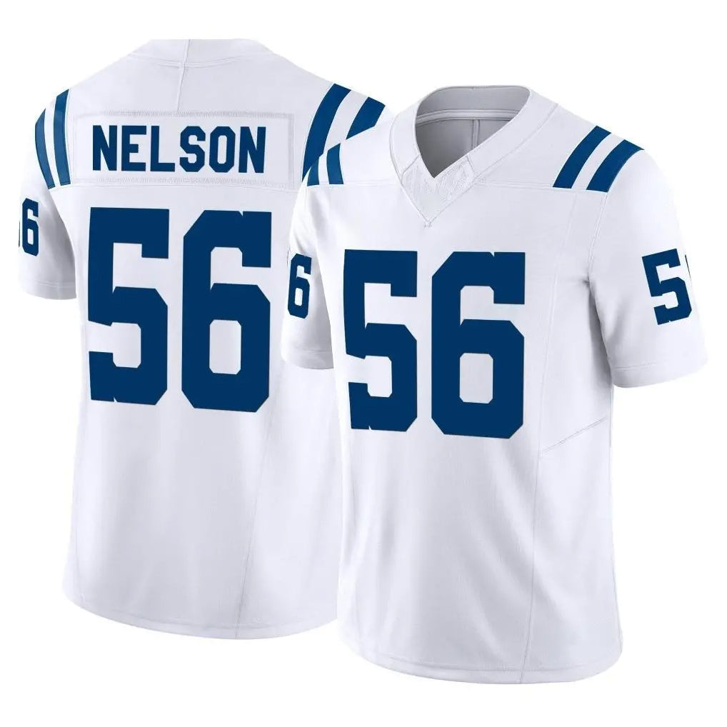 Kooe IN.Colts #56 Quenton Nelson Player White Limited Vapor F.U.S.E. Home Game Stitched Jerseys