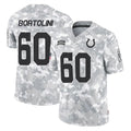 Kooe IN.Colts #60 Tanor Bortolini Player Arctic Camo Salute To Service Limited Game Stitched Jerseys