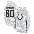 Kooe IN.Colts #60 Tanor Bortolini Player Arctic Camo Salute to Service Hoodies Limited Game Stitched Jerseys