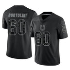 Kooe IN.Colts #60 Tanor Bortolini Player Black Reflective Limited Game Stitched Jerseys
