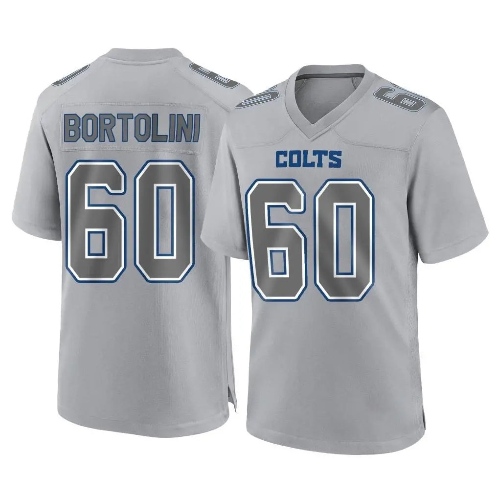 Kooe IN.Colts #60 Tanor Bortolini Player Gray Atmosphere Fashion Home Game Stitched Jerseys