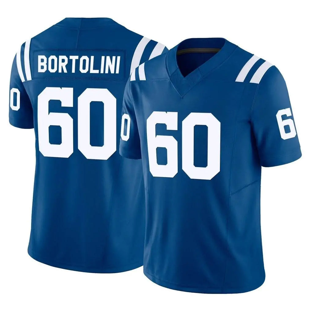 Kooe IN.Colts #60 Tanor Bortolini Player Royal Limited Vapor F.U.S.E. Home Game Stitched Jerseys