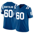 Kooe IN.Colts #60 Tanor Bortolini Player Royal Limited Vapor F.U.S.E. Home Game Stitched Jerseys