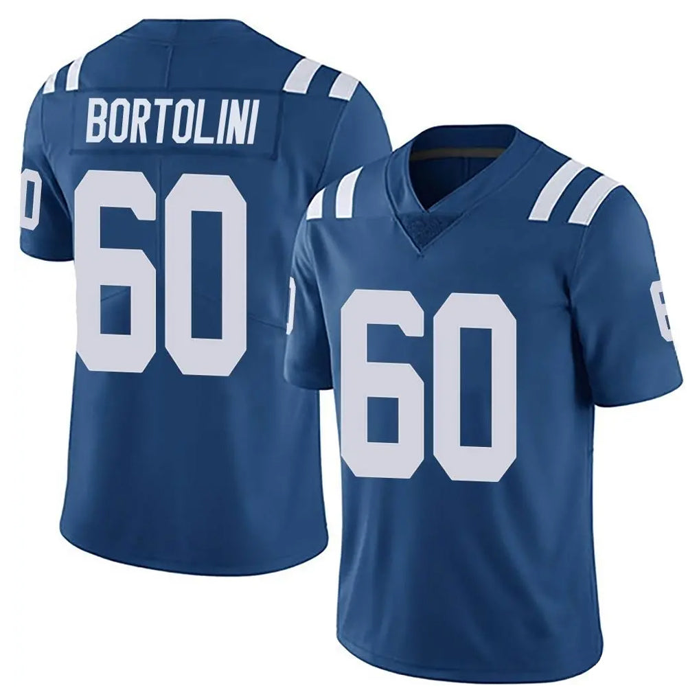 Kooe IN.Colts #60 Tanor Bortolini Player Royal Limited Vapor Untouchable Home Game Stitched Jerseys
