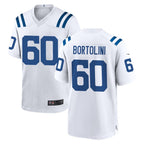 Kooe IN.Colts #60 Tanor Bortolini Player White Home Game Stitched Jerseys