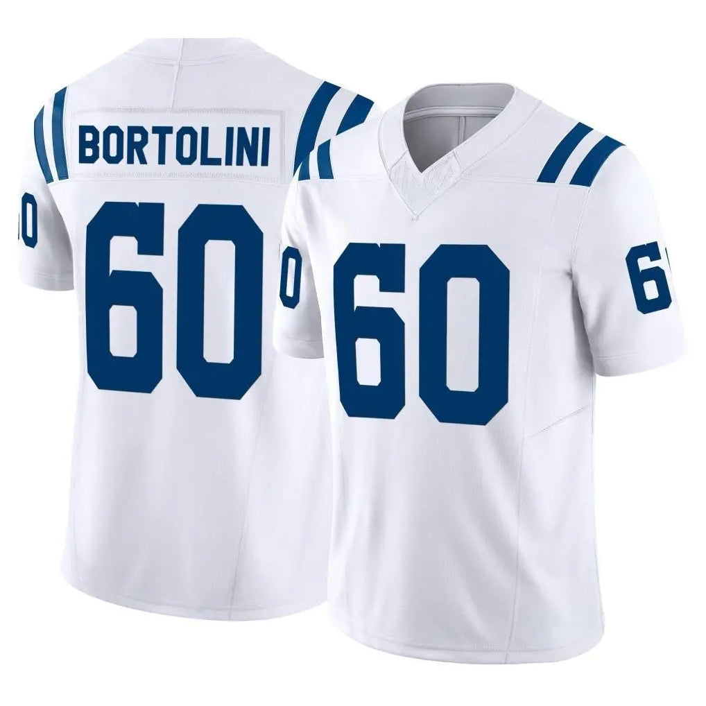 Kooe IN.Colts #60 Tanor Bortolini Player White Limited Vapor F.U.S.E. Home Game Stitched Jerseys