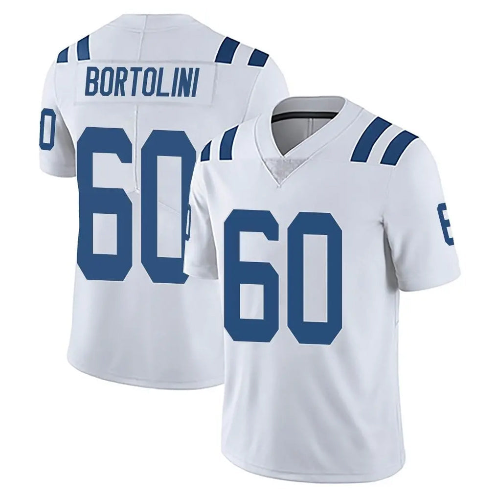 Kooe IN.Colts #60 Tanor Bortolini Player White Limited Vapor Untouchable Home Game Stitched Jerseys