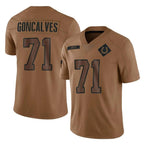 Kooe IN.Colts #71 Matt Goncalves Player Brown Salute To Service Limited Stitched Jerseys