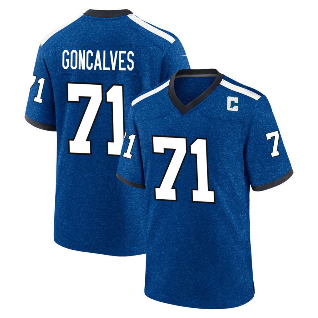 Kooe IN.Colts #71 Matt Goncalves Player Royal Alternate Indiana Nights Home Game Stitched Jerseys