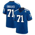 Kooe IN.Colts #71 Matt Goncalves Player Royal Alternate Indiana Nights Home Game Stitched Jerseys