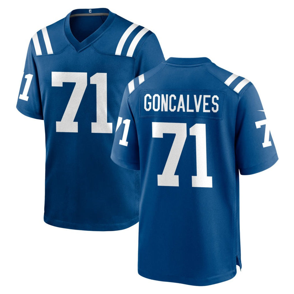 Kooe IN.Colts #71 Matt Goncalves Player Royal Home Game Stitched Jerseys