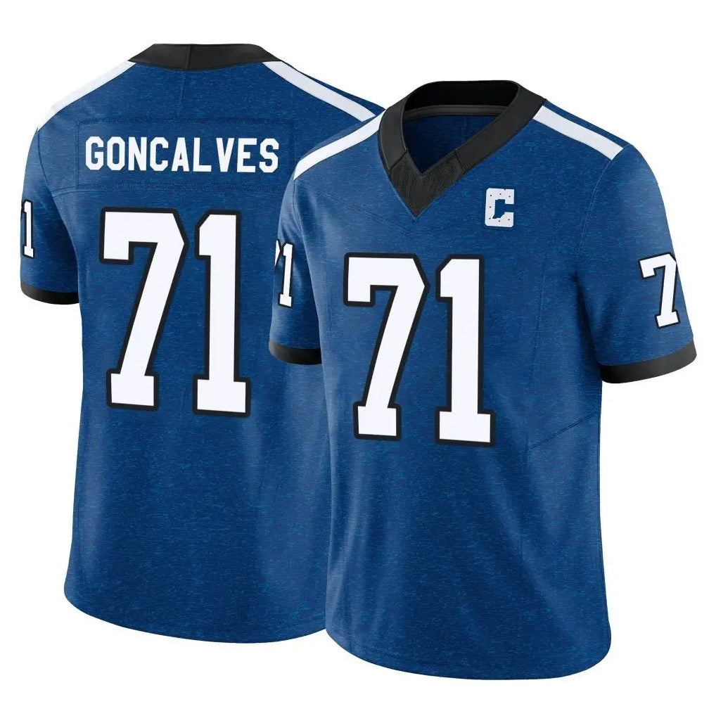 Kooe IN.Colts #71 Matt Goncalves Player Royal Limited Indiana Nights Alternate Vapor F.U.S.E. Home Game Stitched Jerseys