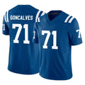 Kooe IN.Colts #71 Matt Goncalves Player Royal Limited Vapor F.U.S.E. Home Game Stitched Jerseys
