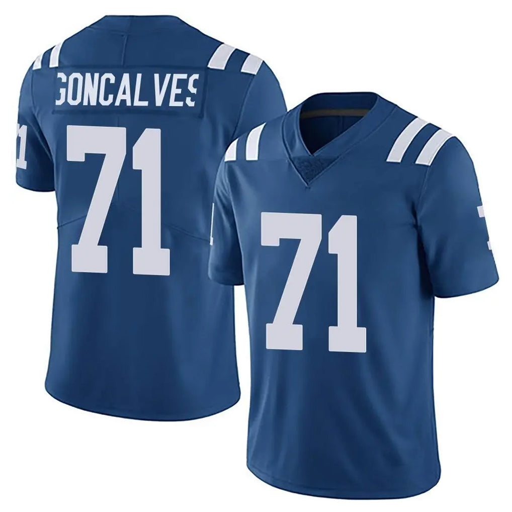 Kooe IN.Colts #71 Matt Goncalves Player Royal Limited Vapor Untouchable Home Game Stitched Jerseys