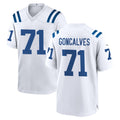 Kooe IN.Colts #71 Matt Goncalves Player White Home Game Stitched Jerseys