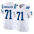 Kooe IN.Colts #71 Matt Goncalves Player White Limited Vapor F.U.S.E. Home Game Stitched Jerseys