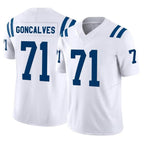 Kooe IN.Colts #71 Matt Goncalves Player White Limited Vapor F.U.S.E. Home Game Stitched Jerseys