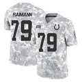 Kooe IN.Colts #79 Bernhard Raimann Player Arctic Camo Salute To Service Limited Game Stitched Jerseys
