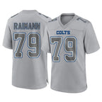 Kooe IN.Colts #79 Bernhard Raimann Player Gray Atmosphere Fashion Home Game Stitched Jerseys