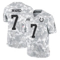 Kooe IN.Colts #7 Charvarius Ward Sr. Player Arctic Camo Salute To Service Limited Game Stitched Jerseys