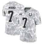 Kooe IN.Colts #7 Charvarius Ward Sr. Player Arctic Camo Salute To Service Limited Game Stitched Jerseys