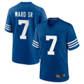 Kooe IN.Colts #7 Charvarius Ward Sr. Player Royal Limited Home Game Stitched Jerseys