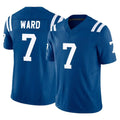 Kooe IN.Colts #7 Charvarius Ward Sr. Player Royal Limited Vapor F.U.S.E. Home Game Stitched Jerseys