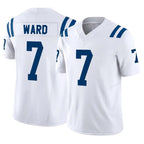 Kooe IN.Colts #7 Charvarius Ward Sr. Player White Limited Vapor F.U.S.E. Home Game Stitched Jerseys