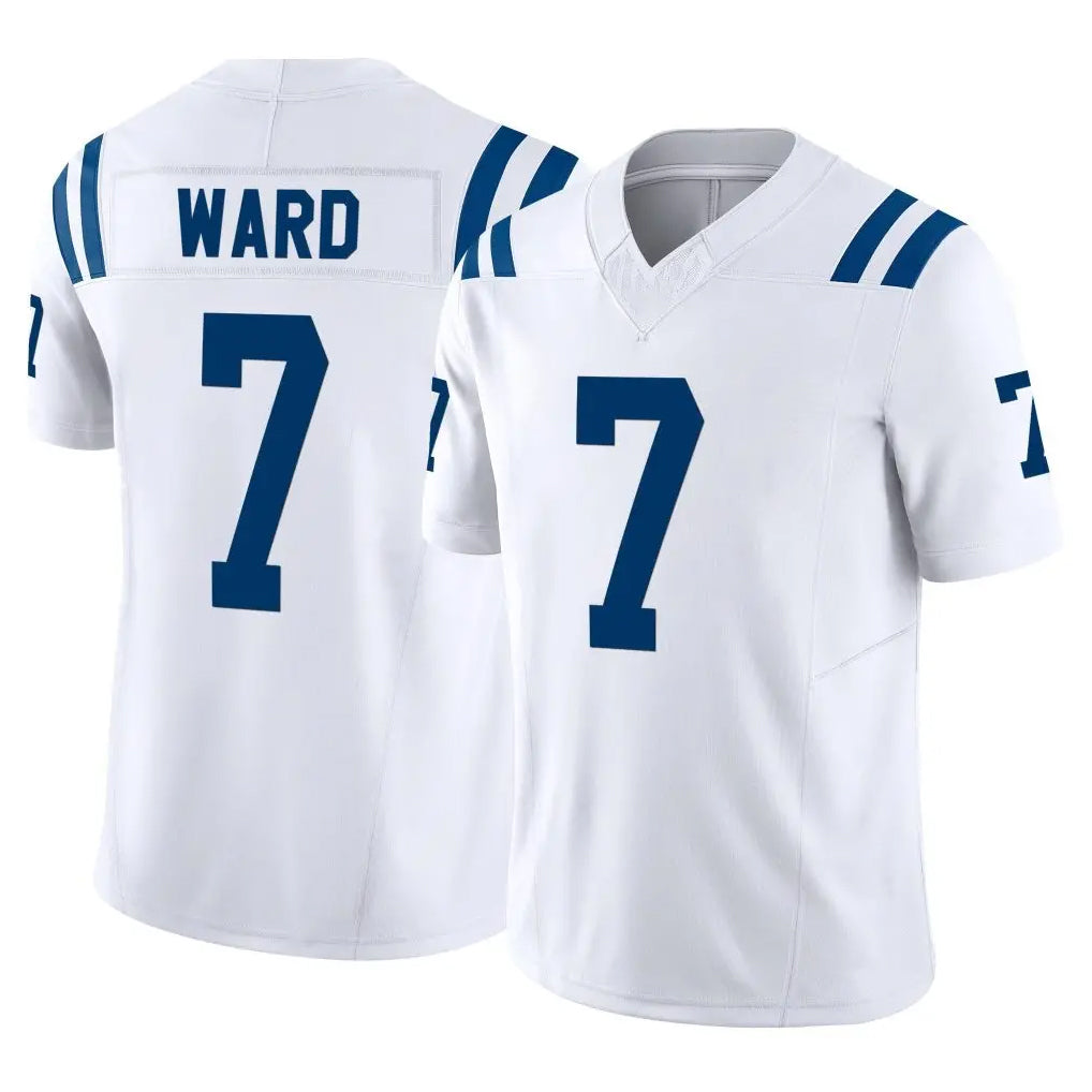 Kooe IN.Colts #7 Charvarius Ward Sr. Player White Limited Vapor F.U.S.E. Home Game Stitched Jerseys