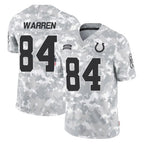Kooe IN.Colts #84 Tyler Warren Player Arctic Camo Salute To Service Limited Game Stitched Jerseys