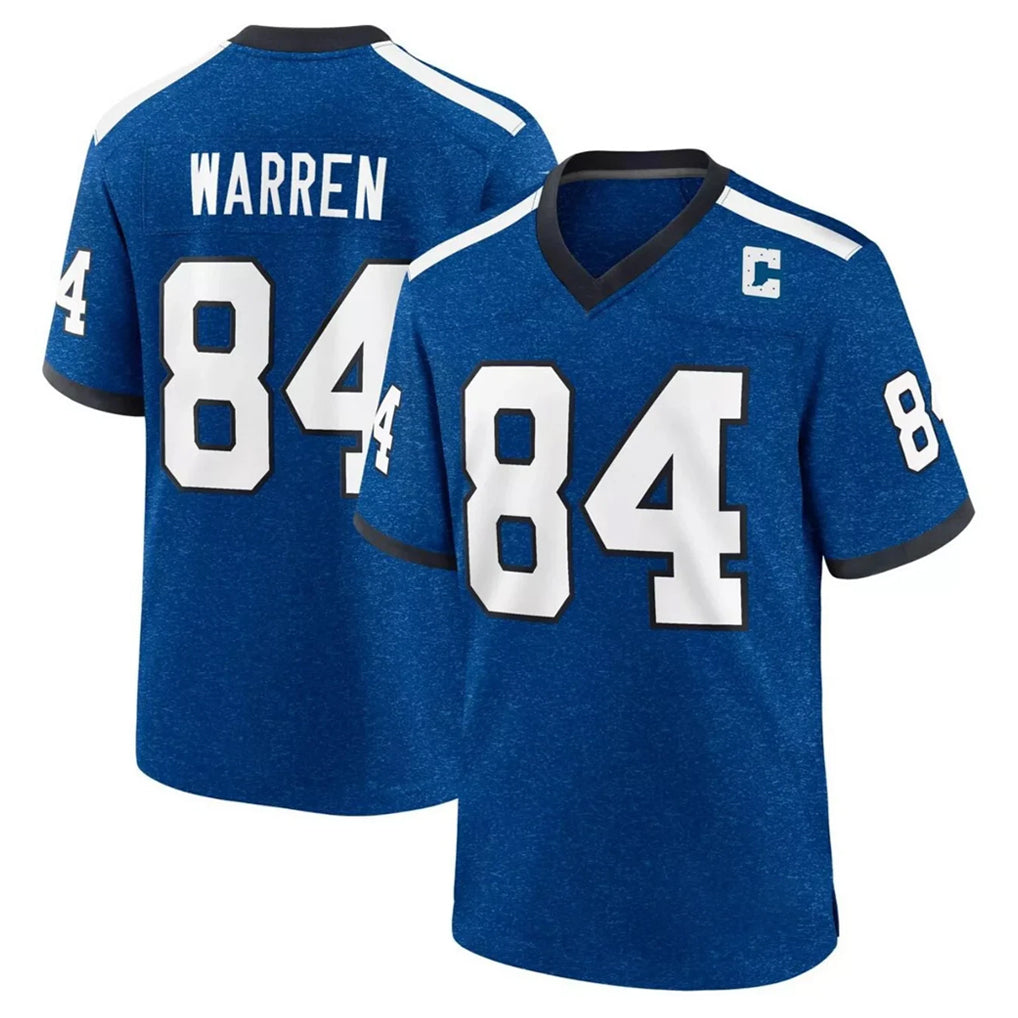 Kooe IN.Colts #84 Tyler Warren Player Royal Alternate Indiana Nights Home Game Stitched Jerseys