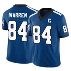 Kooe IN.Colts #84 Tyler Warren Player Royal Limited Indiana Nights Alternate Vapor F.U.S.E. Home Game Stitched Jerseys