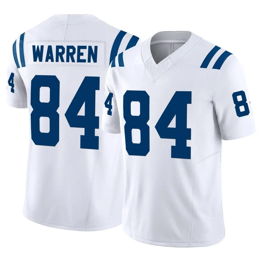 Kooe IN.Colts #84 Tyler Warren Player White Limited Vapor F.U.S.E. Home Game Stitched Jerseys