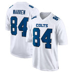 Kooe IN.Colts #84 Tyler Warren Player White Tundra Fashion Home Game Stitched Jerseys