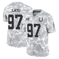 Kooe IN.Colts #97 Laiatu Latu Player Arctic Camo Salute To Service Limited Game Stitched Jerseys