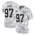 Kooe IN.Colts #97 Laiatu Latu Player Arctic Camo Salute To Service Limited Game Stitched Jerseys