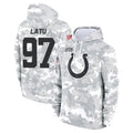 Kooe IN.Colts #97 Laiatu Latu Player Arctic Camo Salute to Service Hoodies Limited Game Stitched Jerseys