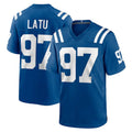 Kooe IN.Colts #97 Laiatu Latu Player Royal Home Game Stitched Jerseys