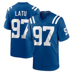 Kooe IN.Colts #97 Laiatu Latu Player Royal Home Game Stitched Jerseys