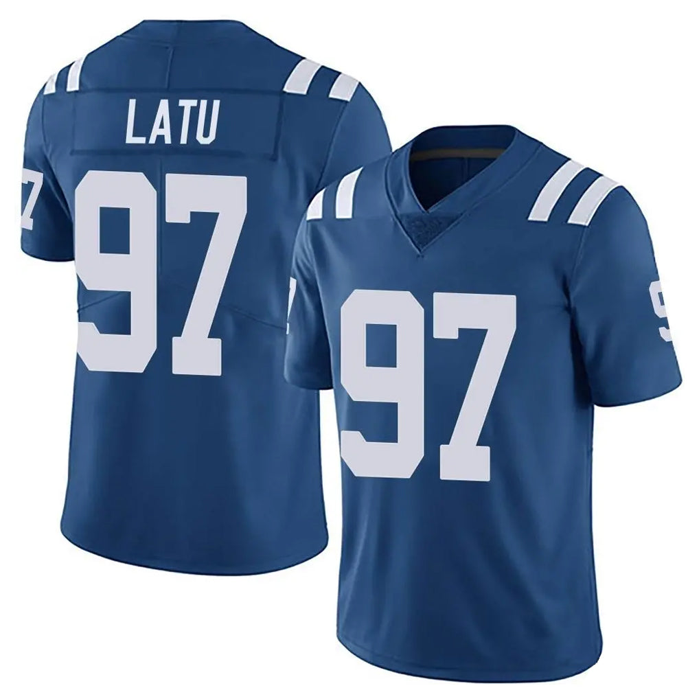 Kooe IN.Colts #97 Laiatu Latu Player Royal Limited Vapor Untouchable Home Game Stitched Jerseys