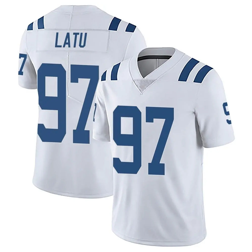 Kooe IN.Colts #97 Laiatu Latu Player White Limited Vapor Untouchable Home Game Stitched Jerseys