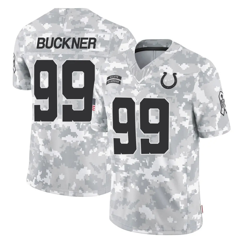 Kooe IN.Colts #99 DeForest Buckner Player Arctic Camo Salute To Service Limited Game Stitched Jerseys