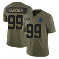 Kooe IN.Colts #99 DeForest Buckner Player Olive 2025 Salute To Service Limited Game Stitched Jerseys