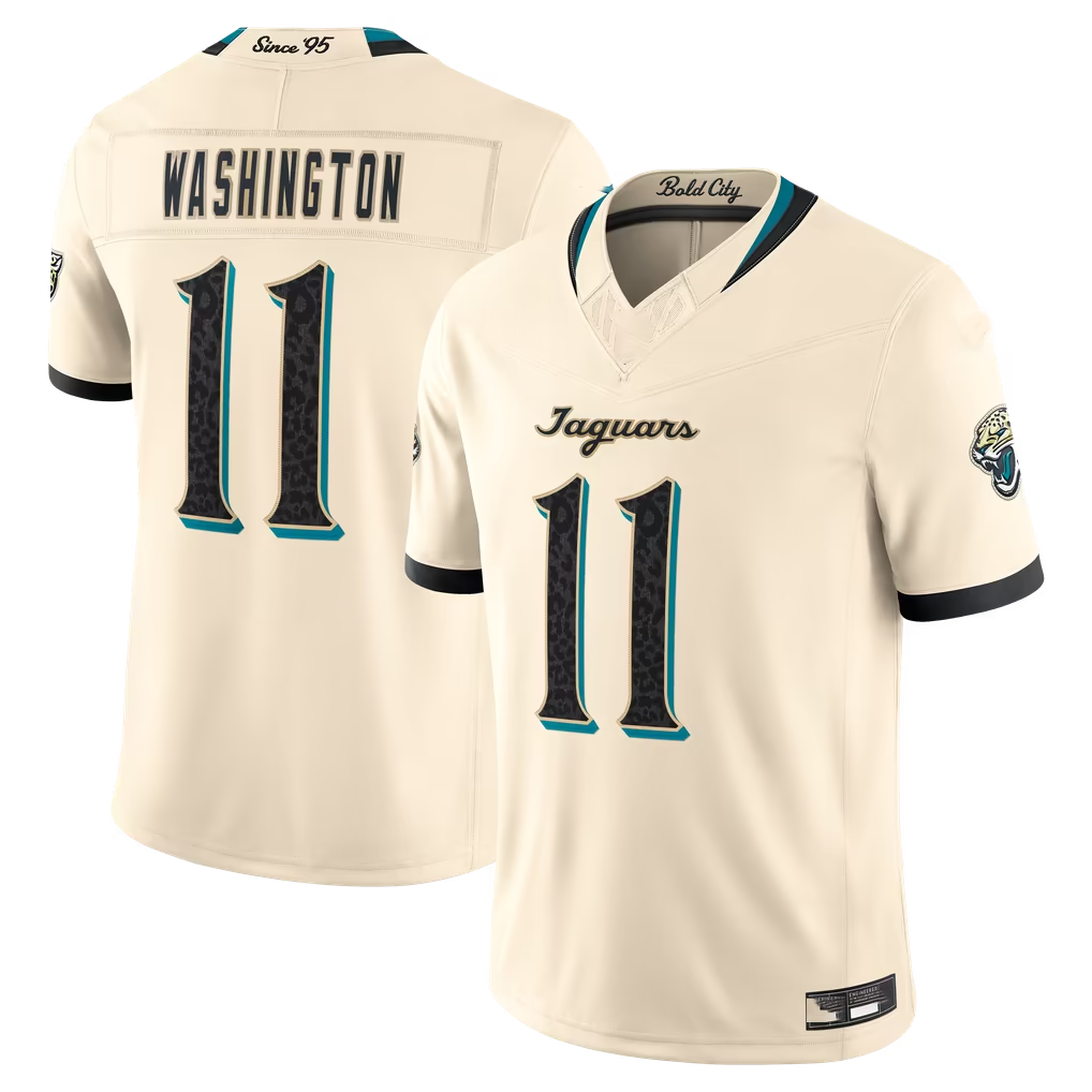 Kooe J.Jaguars #11 Parker Washington Natural 2026 Rivalries Collection Limited Stitched Jerseys