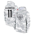 Kooe J.Jaguars #11 Parker Washington Player Arctic Camo Salute to Service Hoodies Limited Game Stitched Jerseys