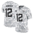 Kooe J.Jaguars #12 Travis Hunter Player Arctic Camo Salute To Service Limited Game Stitched Jerseys