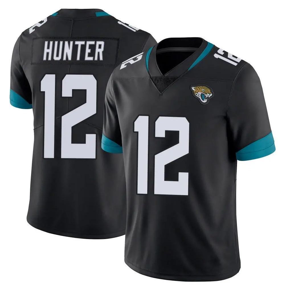 Kooe J.Jaguars #12 Travis Hunter Player Black Vapor Untouchable Limited Home Game Stitched Jerseys