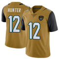 Kooe J.Jaguars #12 Travis Hunter Player Gold Vapor Limited Home Game Stitched Jerseys